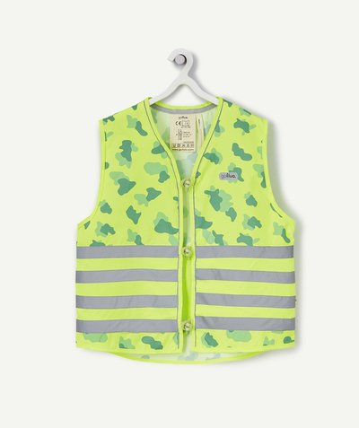 Girl Tao Categories - GREEN CAMOUFLAGE PRINTED SAFETY VEST