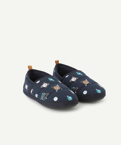 Booties Nouvelle Arbo   C - BOYS' GALAXY-THEMED GLOW-IN-THE-DARK SLIPPERS