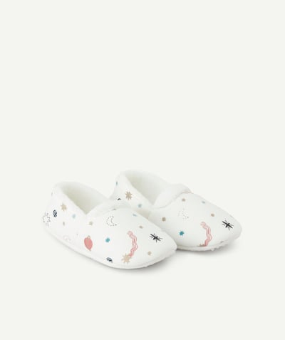 Chaussons Categories Tao - CHAUSSONS FILLE BLANCS THÈME GALAXIE