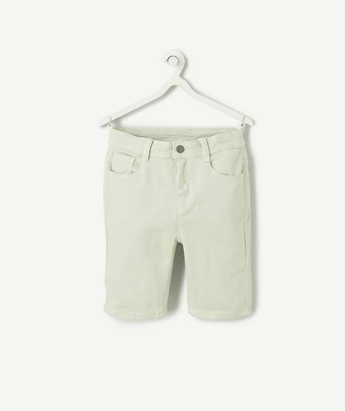 New In Tao Categories - boy's bermuda shorts in water-green recycled fiber