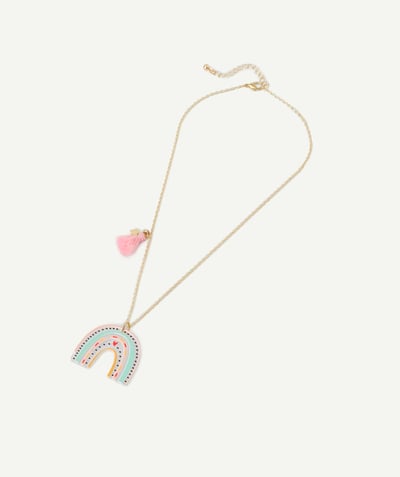 Accessories Nouvelle Arbo   C - GIRLS' NECKLACE WITH RAINBOW AND POMPOM