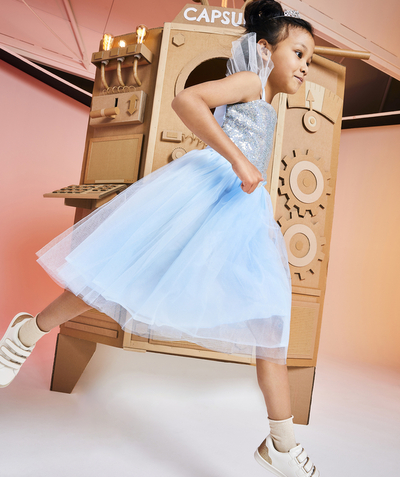 Girl Tao Categories - PRINCESS DRESS WITH BLUE SEQUINS
