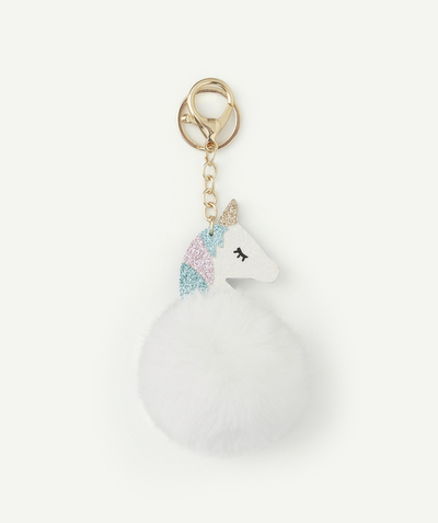 Accessories Nouvelle Arbo   C - GIRLS' KEYRING WITH POMPOM AND GLITTER UNICORN