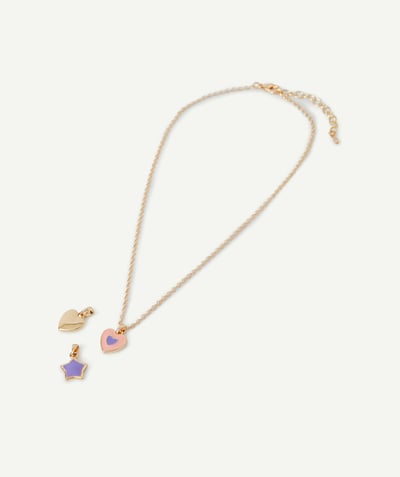 Accessories Nouvelle Arbo   C - GIRLS' NECKLACE WITH HEART AND STAR PENDANTS