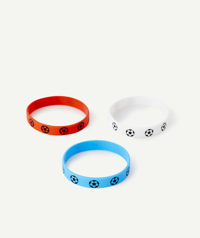 Jewellery Tao Categories - BLUE, WHITE AND RED FOOTBALL BRACELET