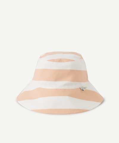 Hats - Caps Nouvelle Arbo   C - OFF-WHITE AND PEACH STRIPED ANTI-UV BUCKET HAT