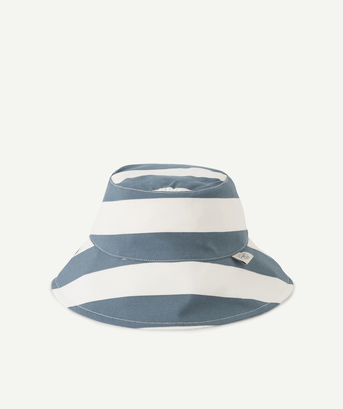 Hats - Caps Tao Categories - OFF-WHITE AND BLUE STRIPED ANTI-UV BUCKET HAT