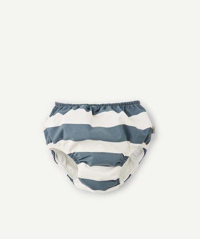 Baby boy Nouvelle Arbo   C - OFF-WHITE AND BLUE STRIPED SWIM NAPPY
