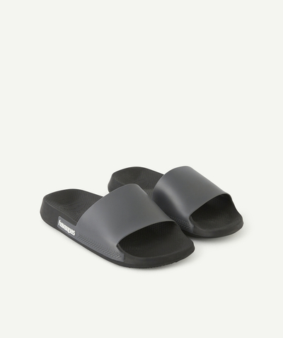 Sandals - moccasins Tao Categories - BOYS' BLACK SLIDES