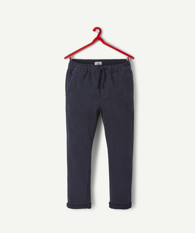 New colour palette Tao Categories - BOYS' NAVY RECYCLED FIBRE CHINOS