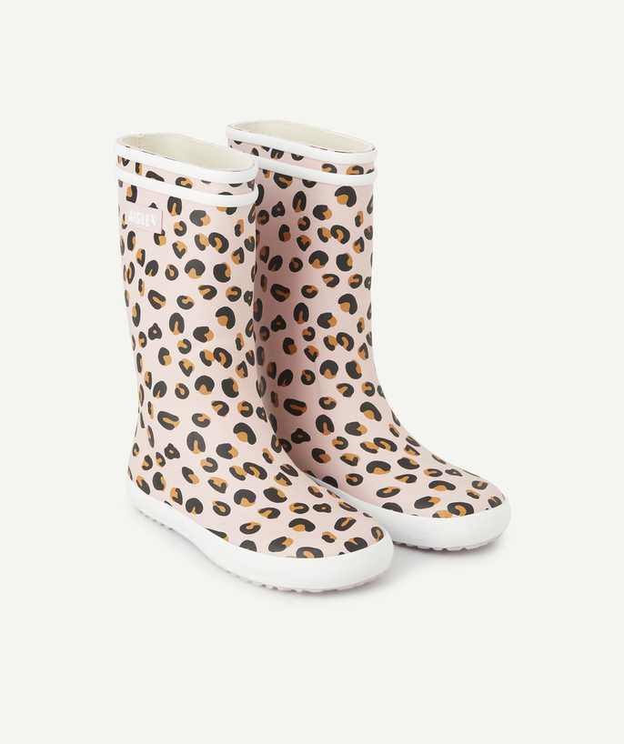 AIGLE ® Tao Categories - GIRLS' LOLLY POP PLAY LEOPARD BOOTS