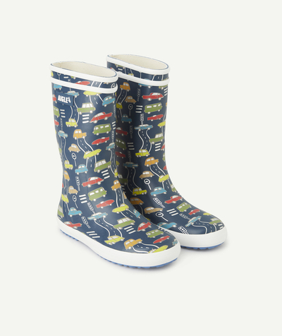 Teen boy Nouvelle Arbo   C - BOYS' LOLLY POP BOOTS WITH CAR MOTIF