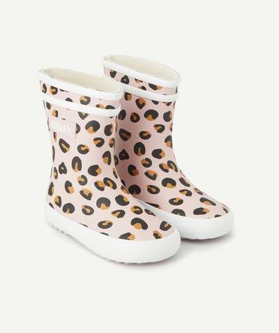 SHOES - BOOTIES Tao Categories - BABY GIRLS' BABY FLAC LEOPARD BOOTS