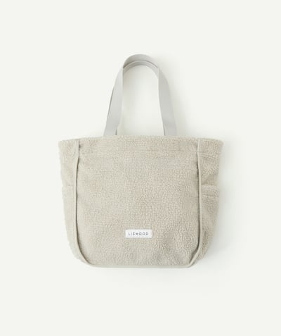 Baby girl Nouvelle Arbo   C - TOTEBAG IN OFF-WHITE SHERPA AND RECYCLED FIBRES