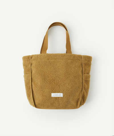 Baby girl Nouvelle Arbo   C - TOTEBAG IN BROWN SHERPA AND RECYCLED FIBRES