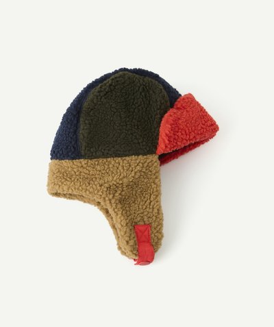 Accessoires Tao Categorieën - BROWN AND RED BRAVO SHERPA HAT
