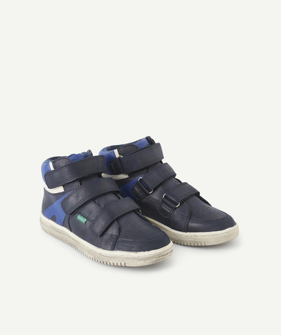 Brands Nouvelle Arbo   C - BOYS' BLUE WHITE NAVY LOHAN TRAINERS