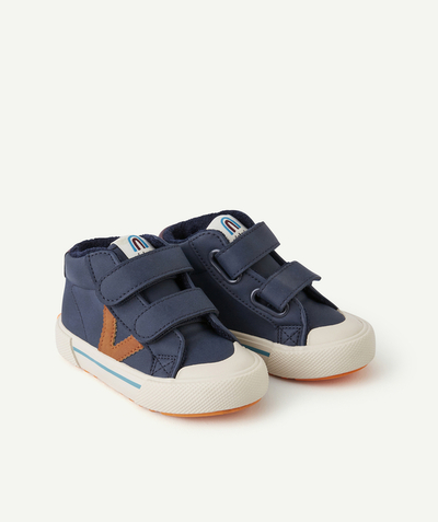 Shoes, booties Nouvelle Arbo   C - NAVY BLUE TRIBU VELCRO-FASTENED TRAINERS FOR BABY BOYS