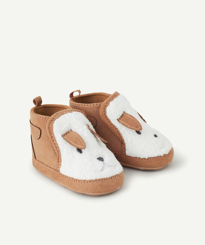 New collection Nouvelle Arbo   C - A PAIR OF BABY BOYS' RABBIT BOOTIES IN SHERPA