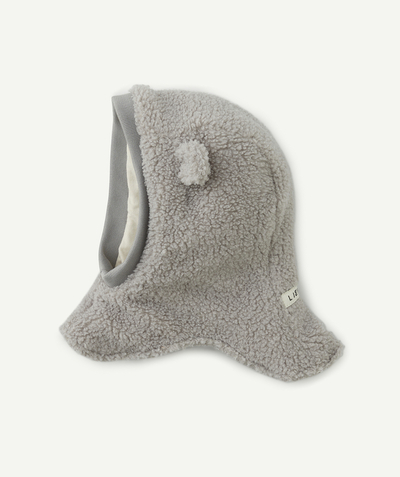 New collection Nouvelle Arbo   C - BABIES' GREY OLAF SHERPA BALACLAVA