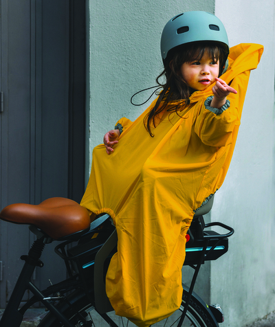 RAINETTE ® Tao Categories - YELLOW WATERPROOF FOR A BABY'S BICYCLE SEAT