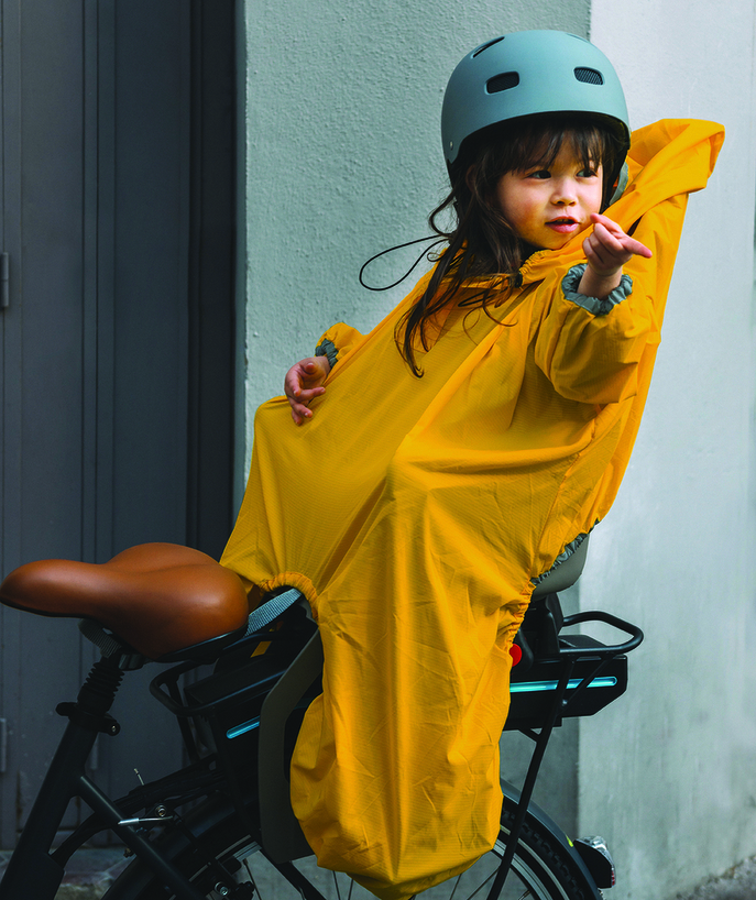 RAINETTE ® Tao Categories - YELLOW RAINCOAT FOR BICYCLE BABY SEAT