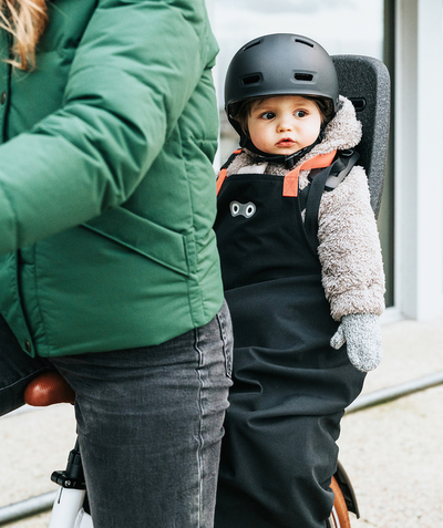 RAINETTE ® Tao Categories - BLACK APRON FOR A BABY'S BICYCLE SEAT
