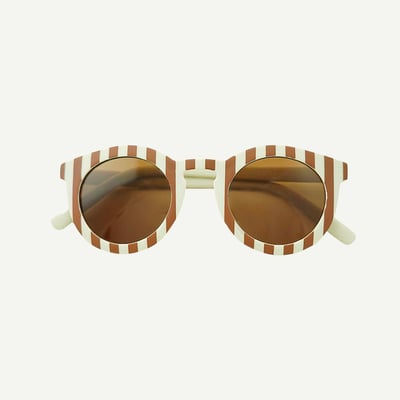 Sunglasses Nouvelle Arbo   C - SUNGLASSES FOR BABIES 0-2 YEARS IN CLASSIC CREAM WITH BROWN STRIPES