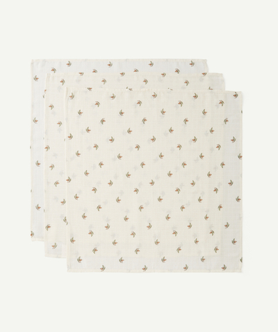The night Nouvelle Arbo   C - SET OF THREE FOREST PRINT COTTON GAUZE CLOTHS
