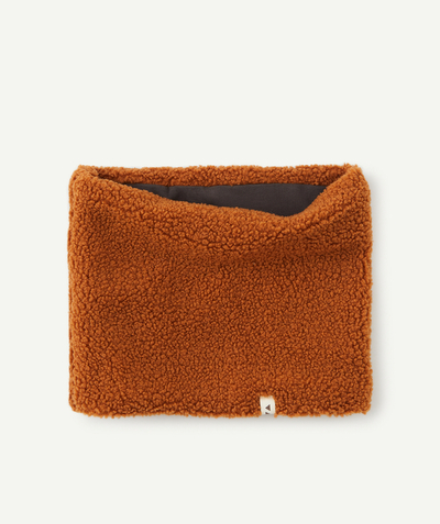 Knitwear accessories Nouvelle Arbo   C - BOYS' NECK WARMER IN BROWN SHERPA