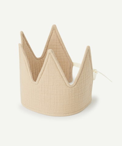 Costumes and parties Nouvelle Arbo   C - BISCUIT COTTON BIRTHDAY CROWN 12 x 35 CM