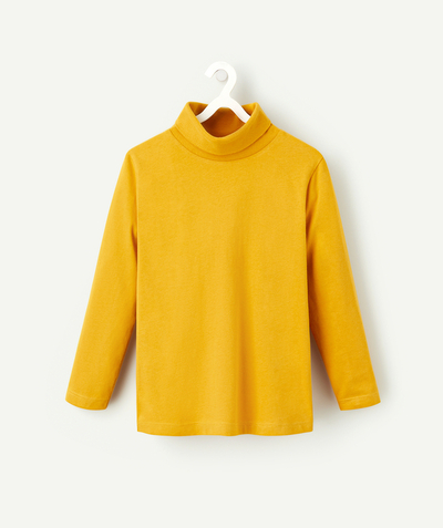 Clothing Nouvelle Arbo   C - BOYS' MUSTARD YELLOW COTTON ROLL-NECK TOP