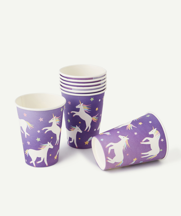 MY LITTLE DAY ® Categories Tao - 8 GOBELETS LICORNE GALACTIQUE