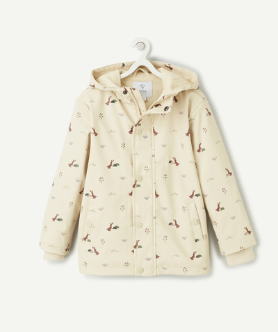 Clothing Nouvelle Arbo   C - BEIGE MACKINTOSH WITH A RABBIT PRINT