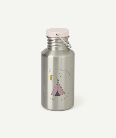Back to school equipment Tao Categories - ADVENTURE STAINLESS STEEL BOTTLE TIPI PALE PINK
