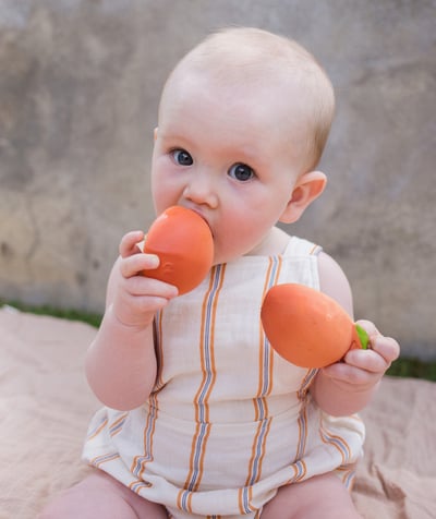 Baby boy Nouvelle Arbo   C - PEACH TEETHING TOY