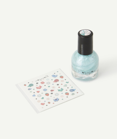 Meisje Nouvelle Arbo   C - FAIRY BLUE VARNISH AND TATTOO SHEET