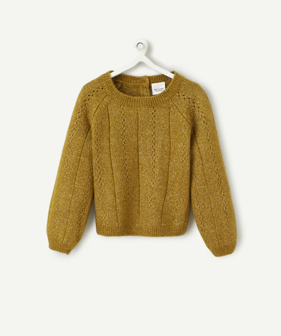 New collection Nouvelle Arbo   C - BABY GIRLS' GREEN CABLE KNIT JUMPER