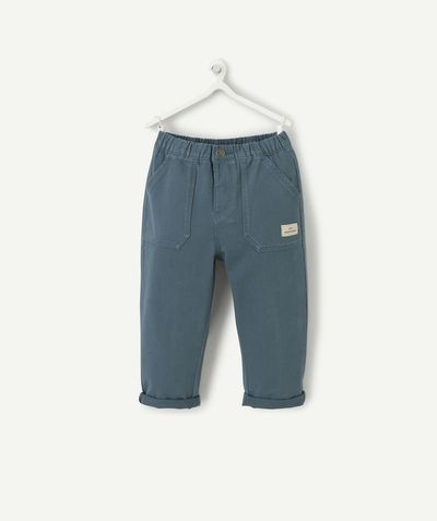 Outlet Tao Categories - BABY BOY RELAX PANTS MINI AVENTURIER BLUE