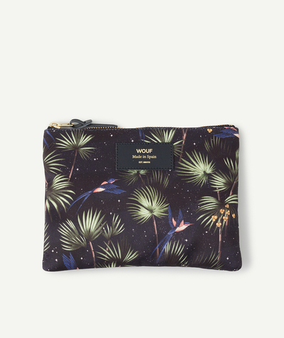 ECODESIGN Nouvelle Arbo   C - TROPICAL PRINT POUCH IN RECYCLED FIBRES
