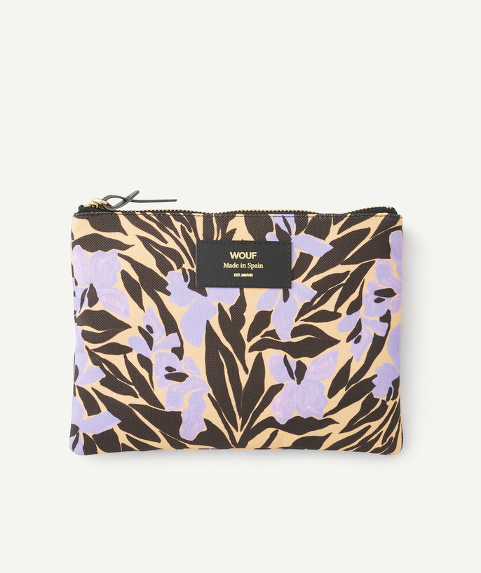 ECODESIGN Tao Categories - RECYCLED PLASTIC POUCH WITH FOLIAGE PRINT