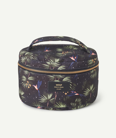 ECODESIGN Tao Categories - TROPICAL PRINT VANITY CASE IN RECYCLED FIBRES