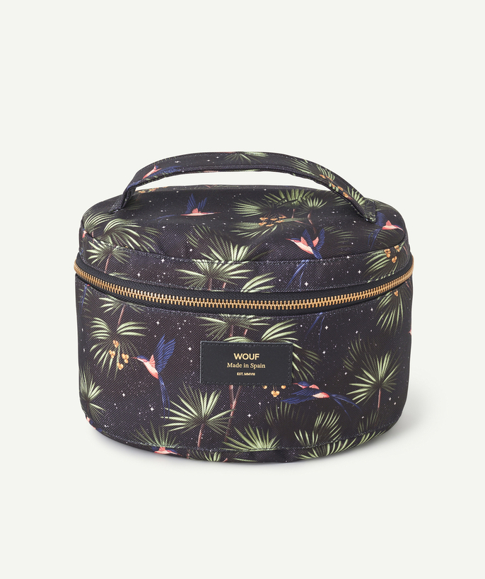 Brands Tao Categories - TROPICAL PRINT VANITY CASE IN RECYCLED FIBRES