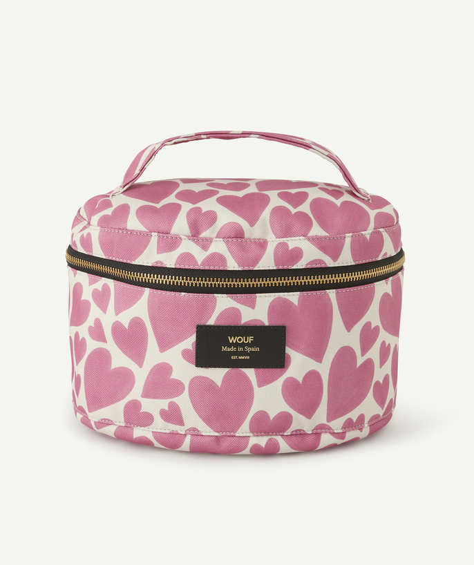 Brands Tao Categories - VANITY IN RECYCLED FIBER AND PRINTED PINK COLORS 23x15x15 CM