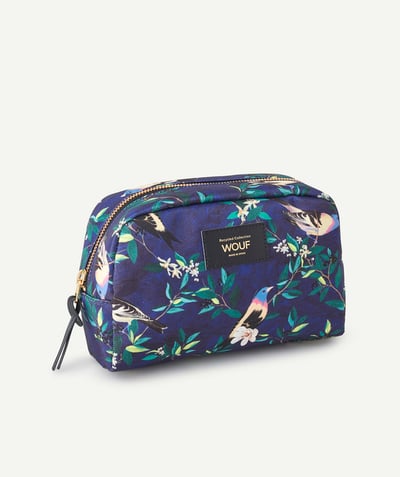 Cosmetics Nouvelle Arbo   C - BLUE AND BIRD PRINT TOILETRY BAG IN RECYCLED FIBRES 21 X 14 X 8.5 CM