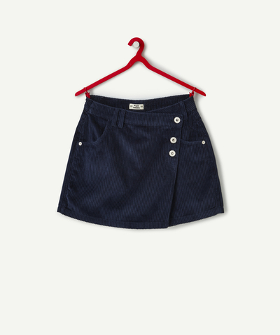 Shorts - Skirt Nouvelle Arbo   C - DARK BLUE CORDUROY SKORTS FOR GIRLS