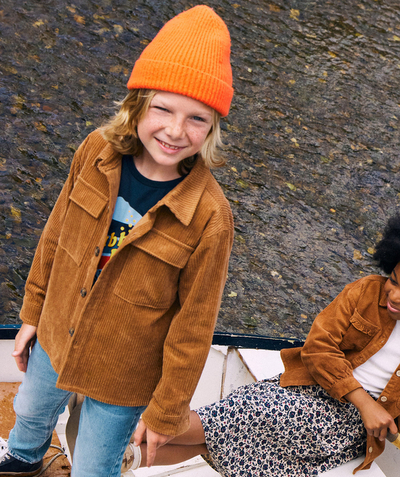 Our latest looks Nouvelle Arbo   C - BOYS' BROWN CORDUROY OVERSHIRT