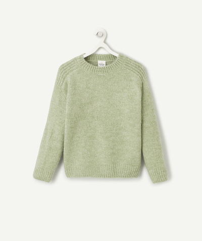Hoodies, sweaters and cardigans: 50% on the 2nd* Nouvelle Arbo   C - BOYS' GREEN KNITTED JUMPER