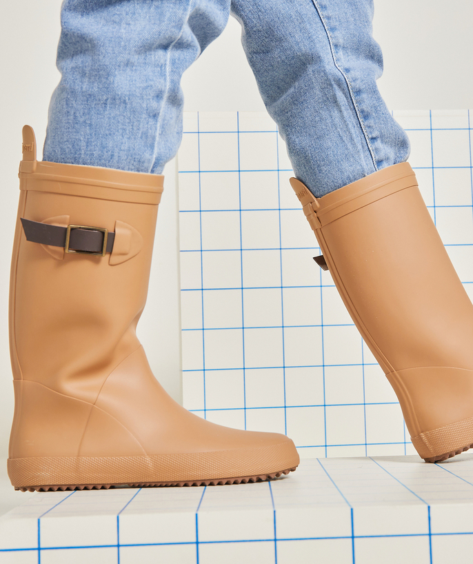 Boots Tao Categories - CAMEL-COLORED GIRL'S RUBBER BOOTS