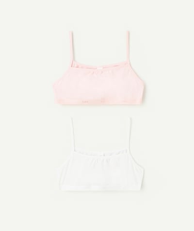 DIM ® Tao Categories - SET OF 2 PINK AND WHITE POCKET BRAS